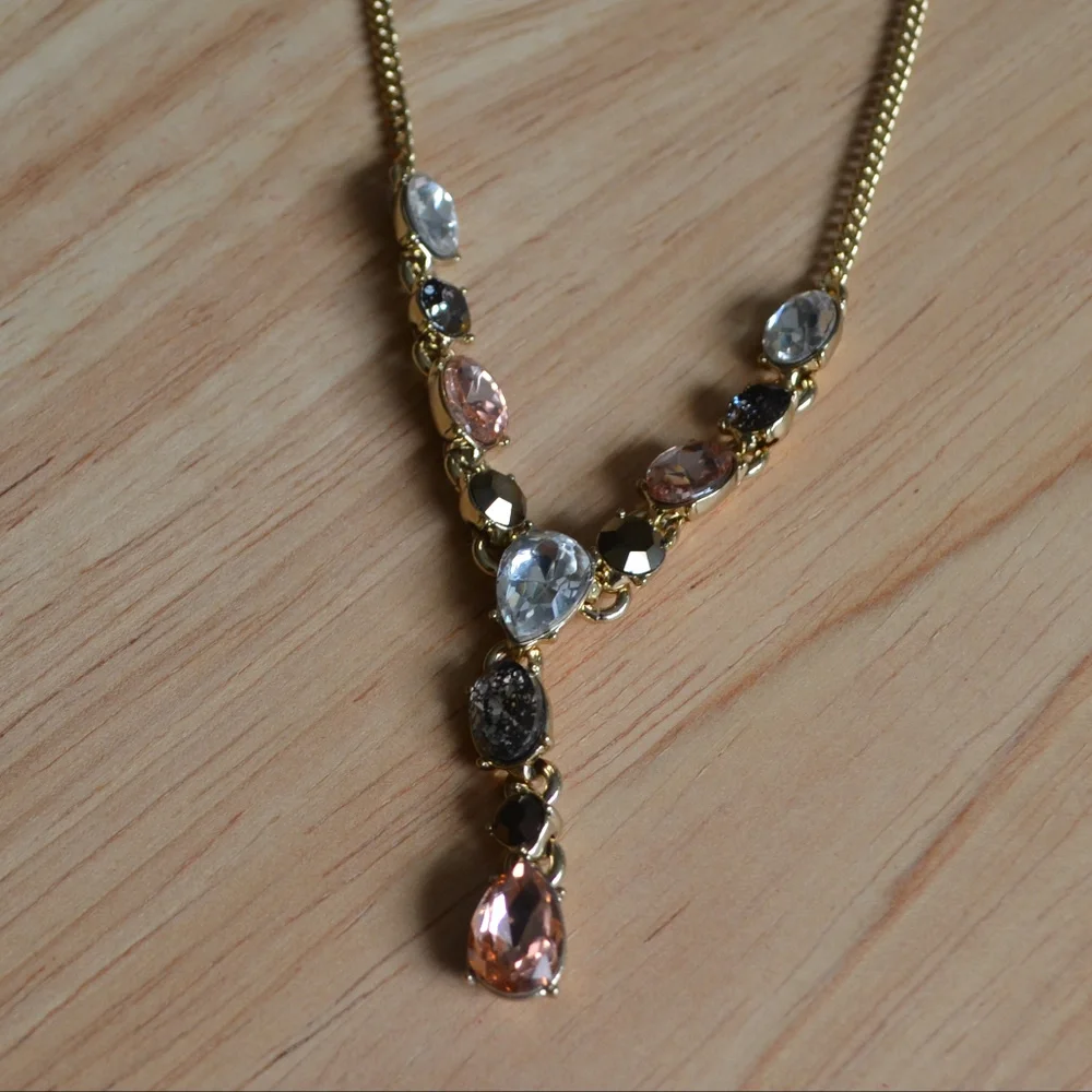 GIVENCHY Multicolor Y Necklace